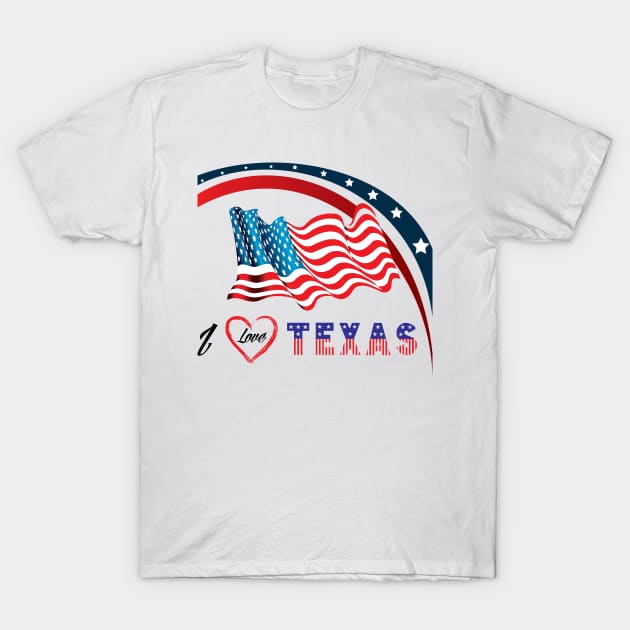 i love texas T-Shirt by Print On Demand✅